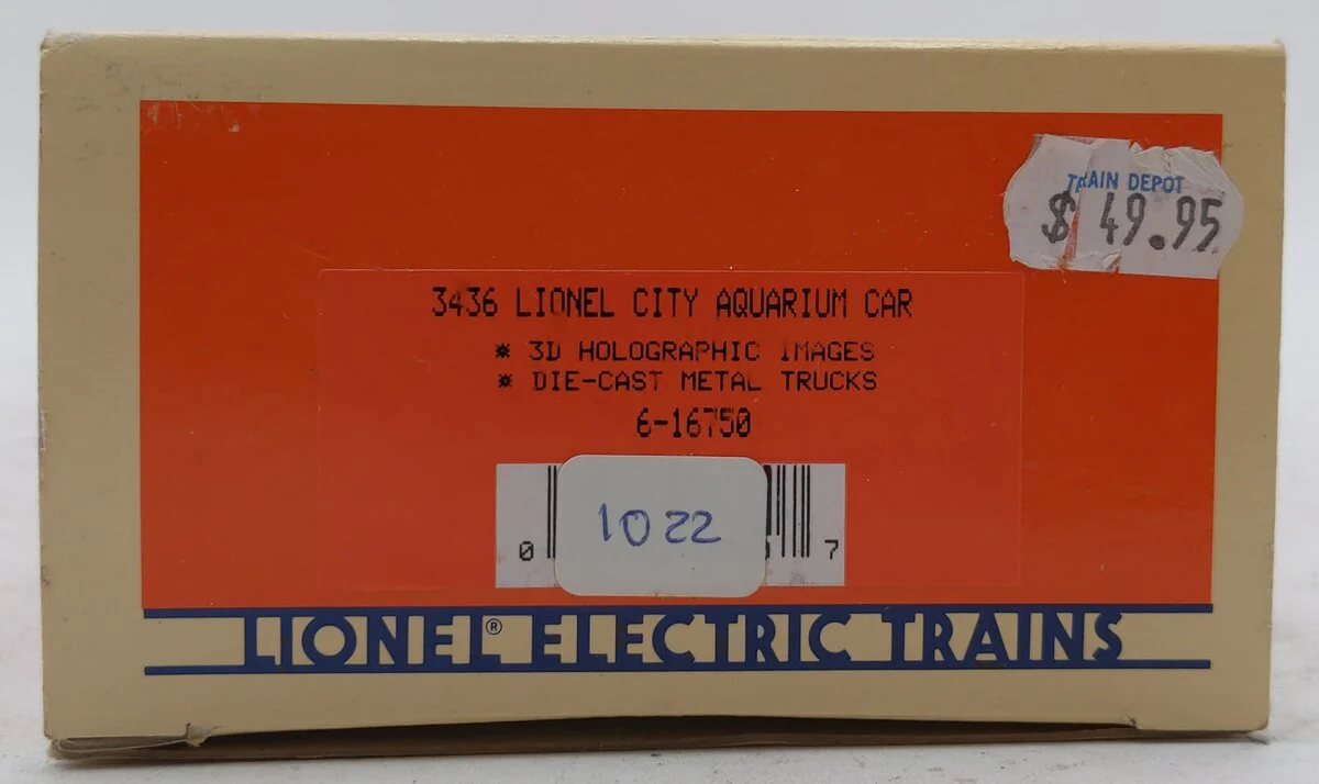 Lionel 6-16750 O Gauge Lionel City Aquarium Car #3436 LN/Box - Image 5