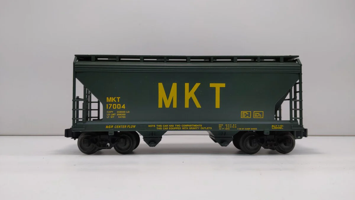 Lionel 6-17004 O Gauge MKT Centerflow 2-Bay Covered Hopper LN/Box - Image 3