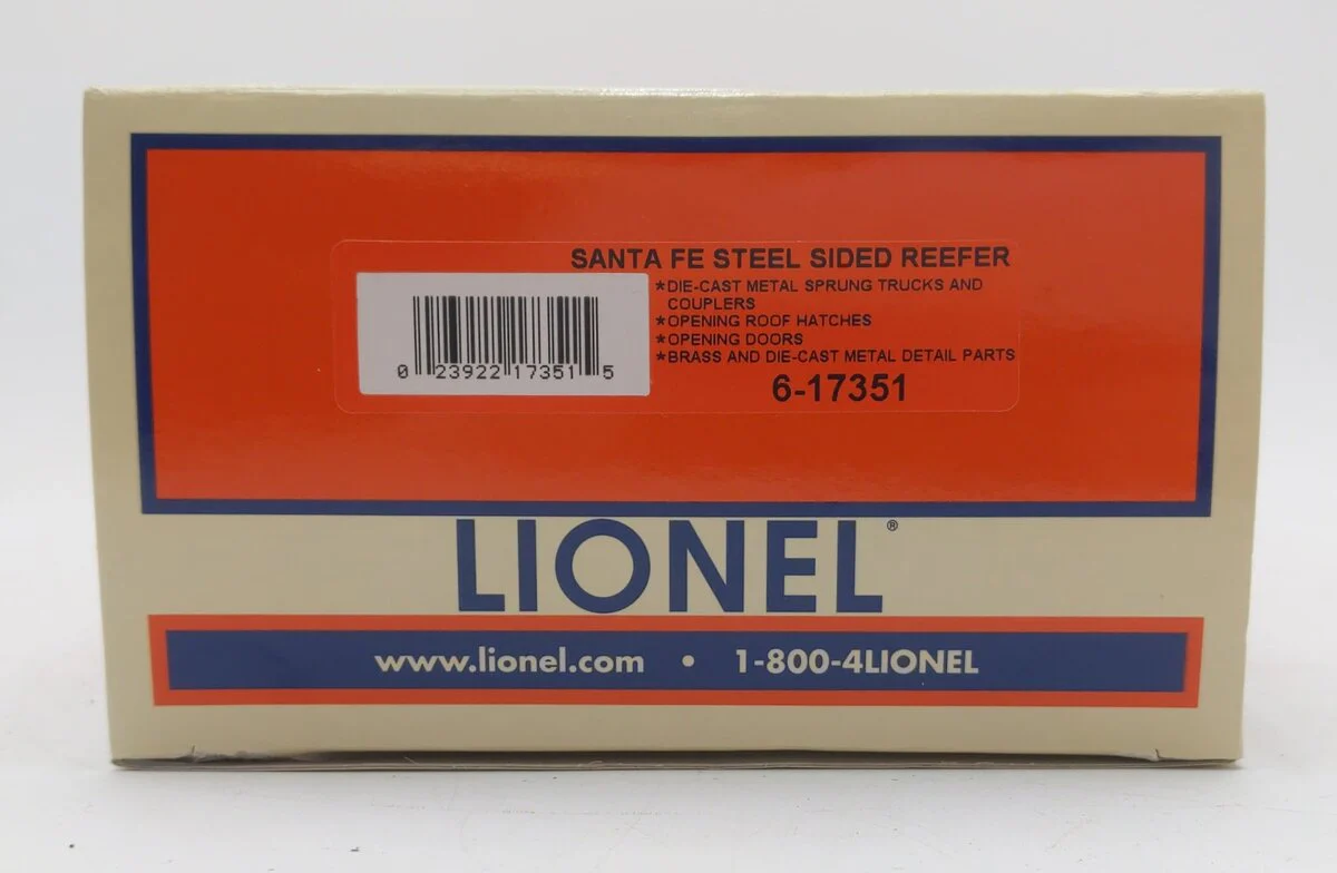 Lionel 6-17351 O Gauge Santa Fe Steel Sided Refrigerator Car #3526 VG/Box - Image 5