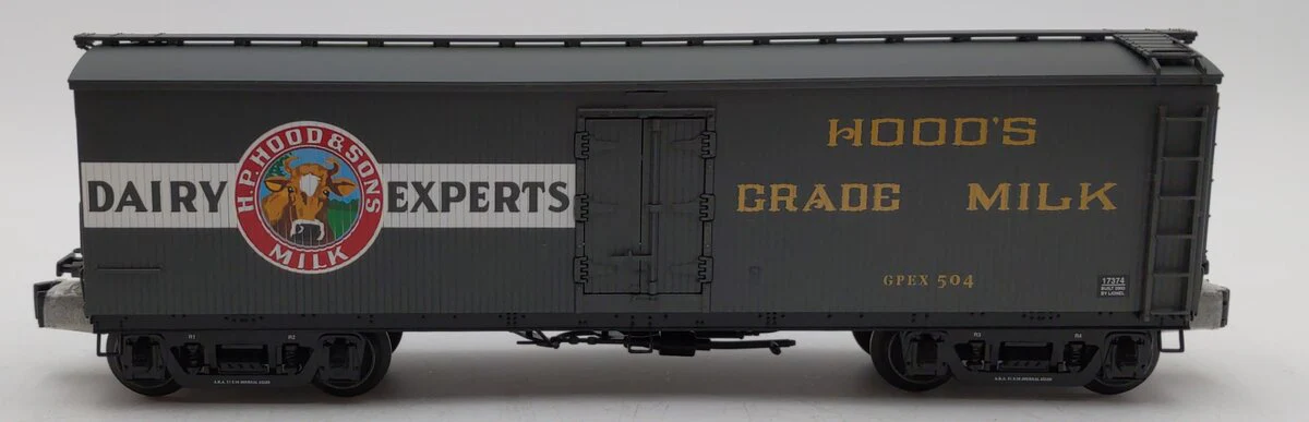Lionel 6-17374 O Hood's Woodside Billboard Milk Car #504 LN/Box - Image 2