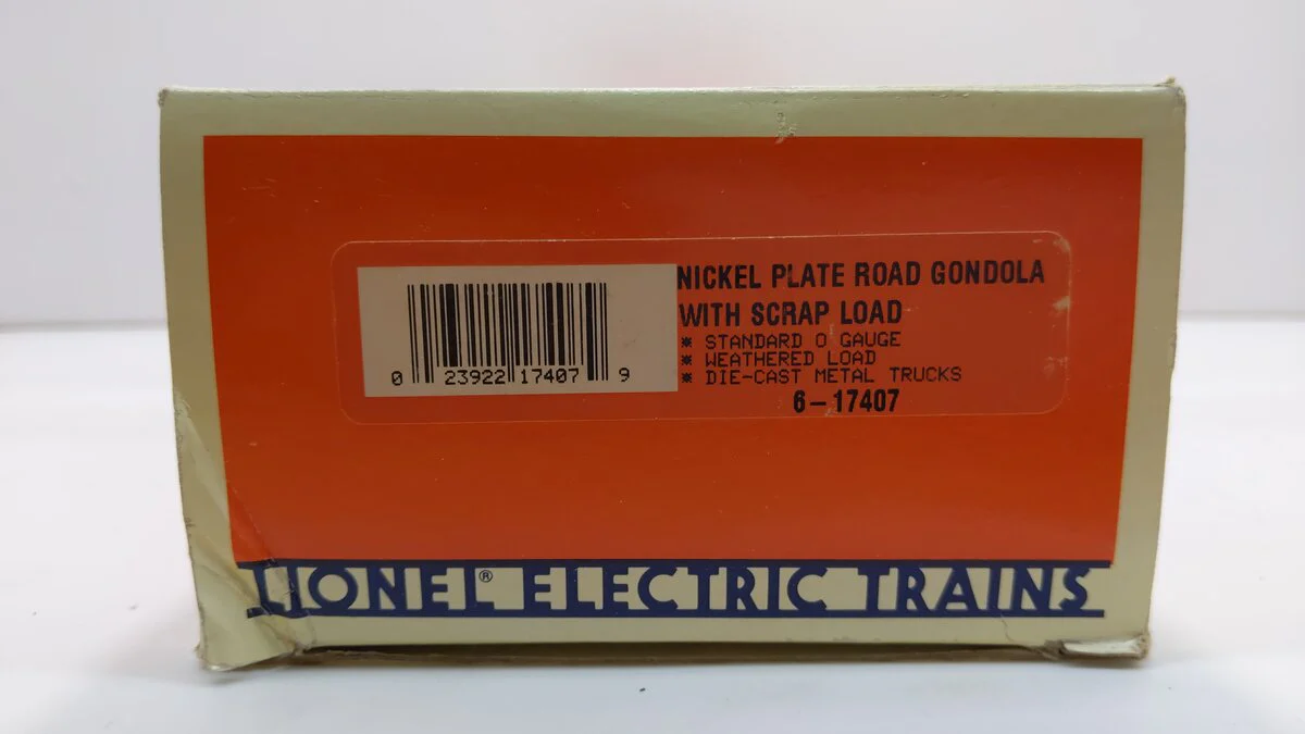 Lionel 6-17407 O Gauge Nickel Plate Road Gondola #17407 w/ Scrap Load LN/Box - Image 4