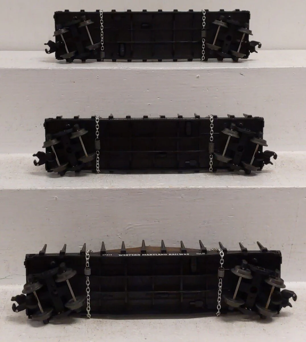 Lionel 6-17511 O Gauge Western Maryland Log Cars with Real Logs (Set of 3) NIB - Image 4