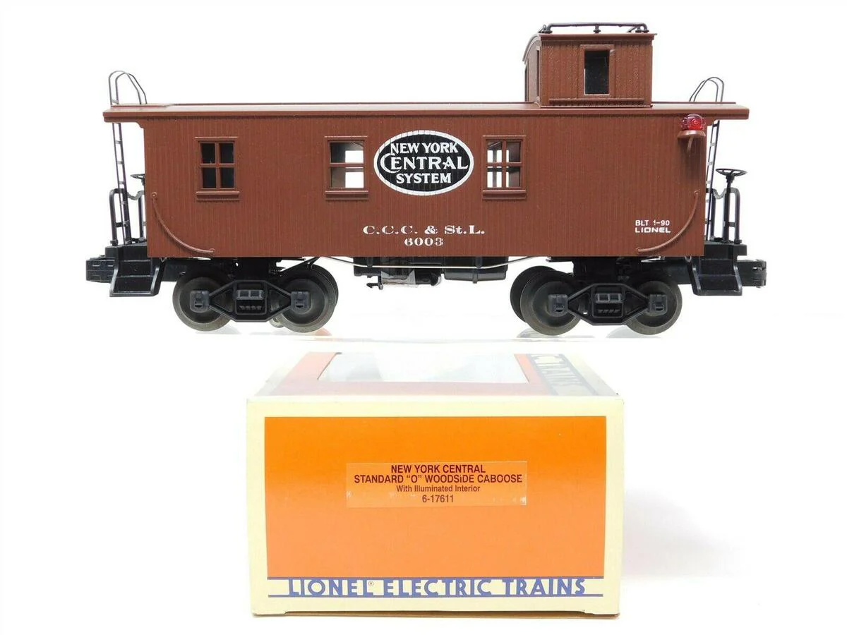 Lionel 6-17611 O Gauge New York Central Illuminated Woodside Caboose #6003 EX/Box - Image 5