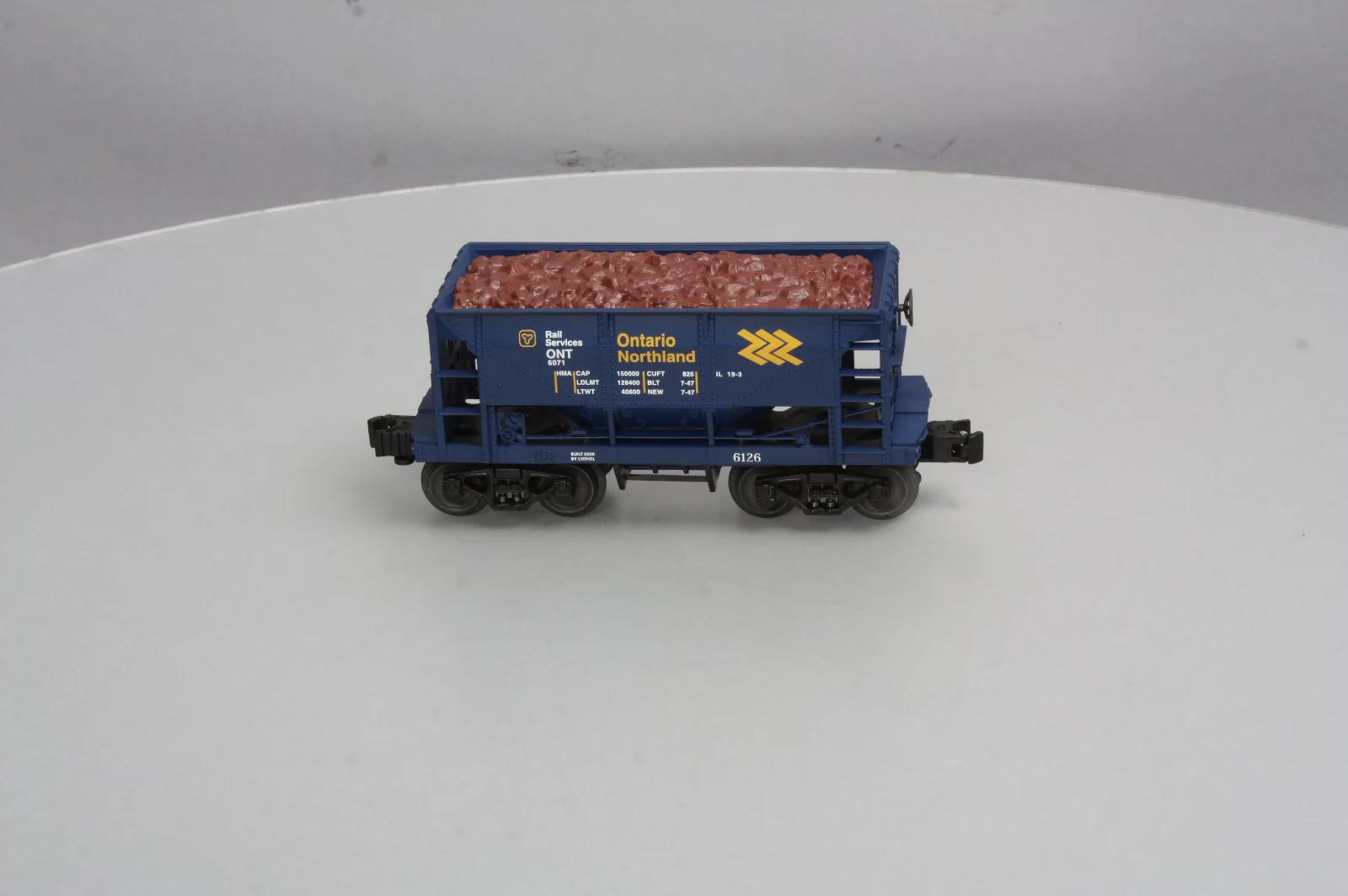 Lionel 6-17800 O Guage Ontario Northland Ore Car #6126 w/Ore Load NIB - Image 3