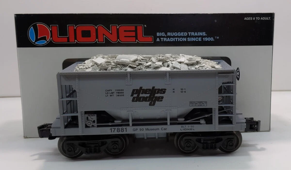 Lionel 6-17881 O Gauge 1990 Gadsden Pacific Phelps Dodge Museum Ore Car EX/Box