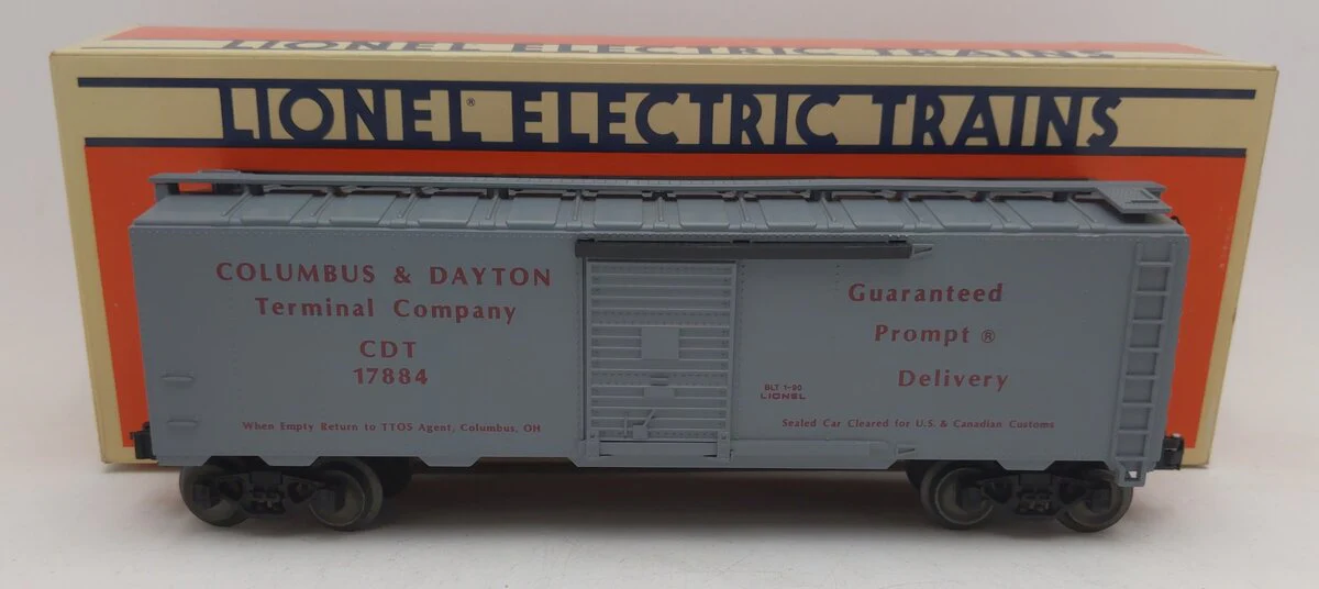 Lionel 6-17884 O 1990 TTOS Convention Columbus & Dayton Terminal Company Box Car EX/Box