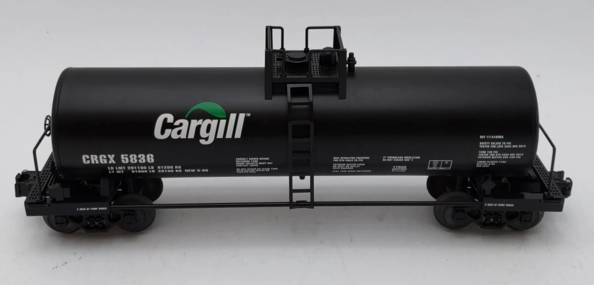 Lionel 6-17926 O Gauge Cargill Unibody Tank Car #5836 LN/Box - Image 2
