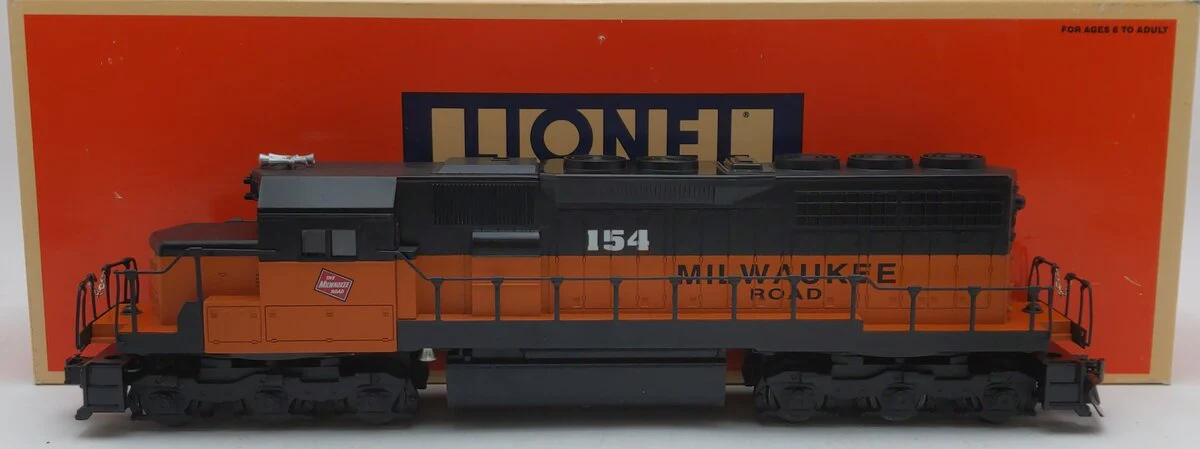 Lionel 6-18223 O Gauge Milwaukee Road SD-40 Diesel Locomotive w/ Railsounds #154 EX/Box
