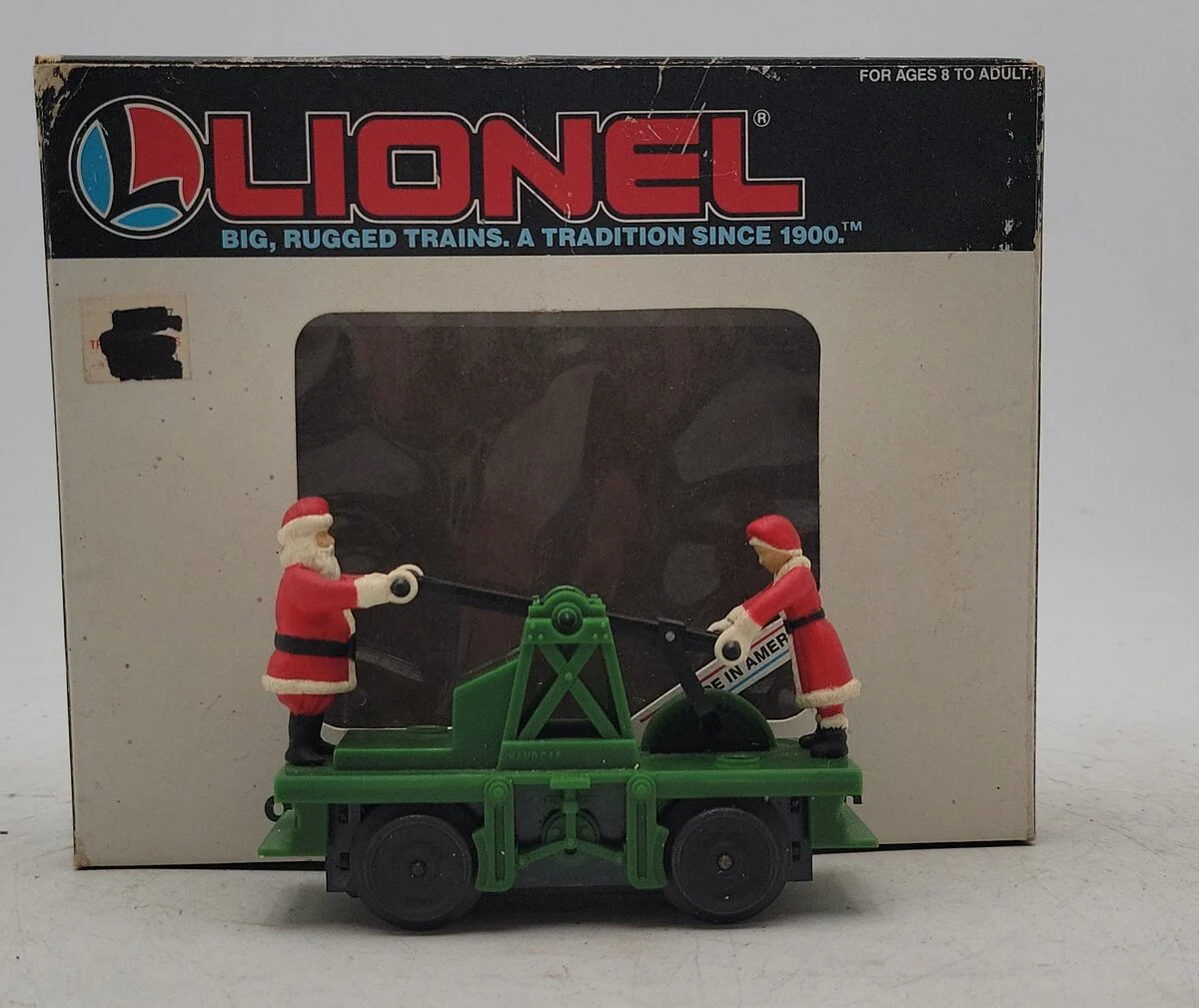 Lionel 6-18403 O Gauge Operating Santa Hand Car - Green EX/Box