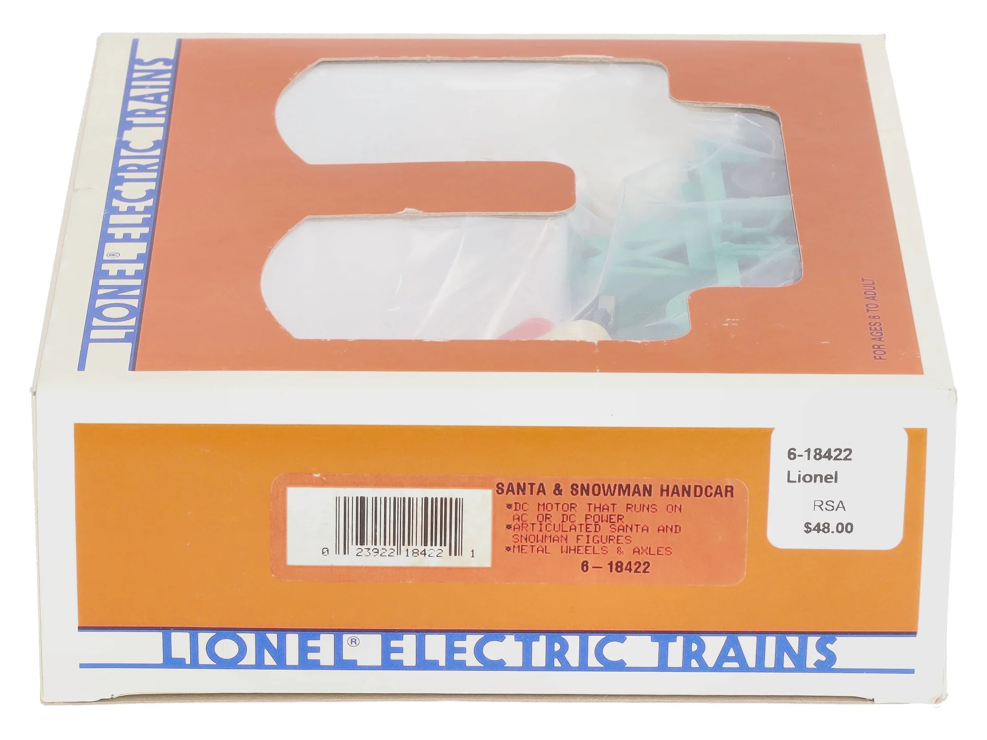 Lionel 6-18422 O Gauge Christmas Santa & Snowman Handcar LN/Box - Image 12