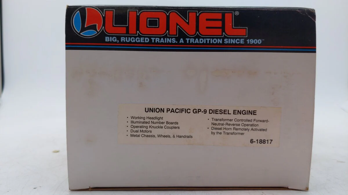 Lionel 6-18817 O Gauge Sears Union Pacific GP-9 Diesel Locomotive #150 LN/Box - Image 7