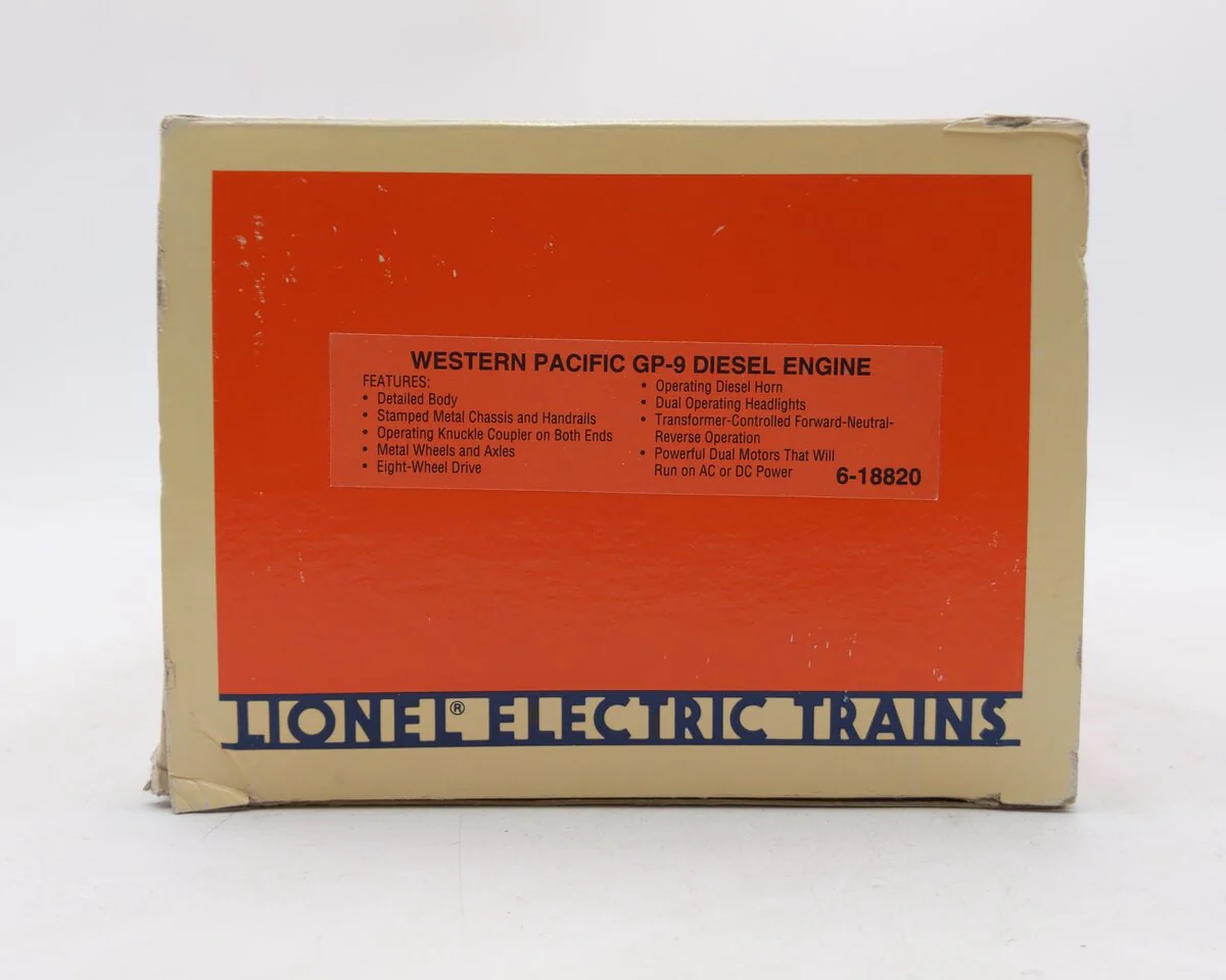 Lionel 6-18820 O Custom Weathered Western Pacific GP-9 Diesel Loco w/Horn #709 VG/Box - Image 7