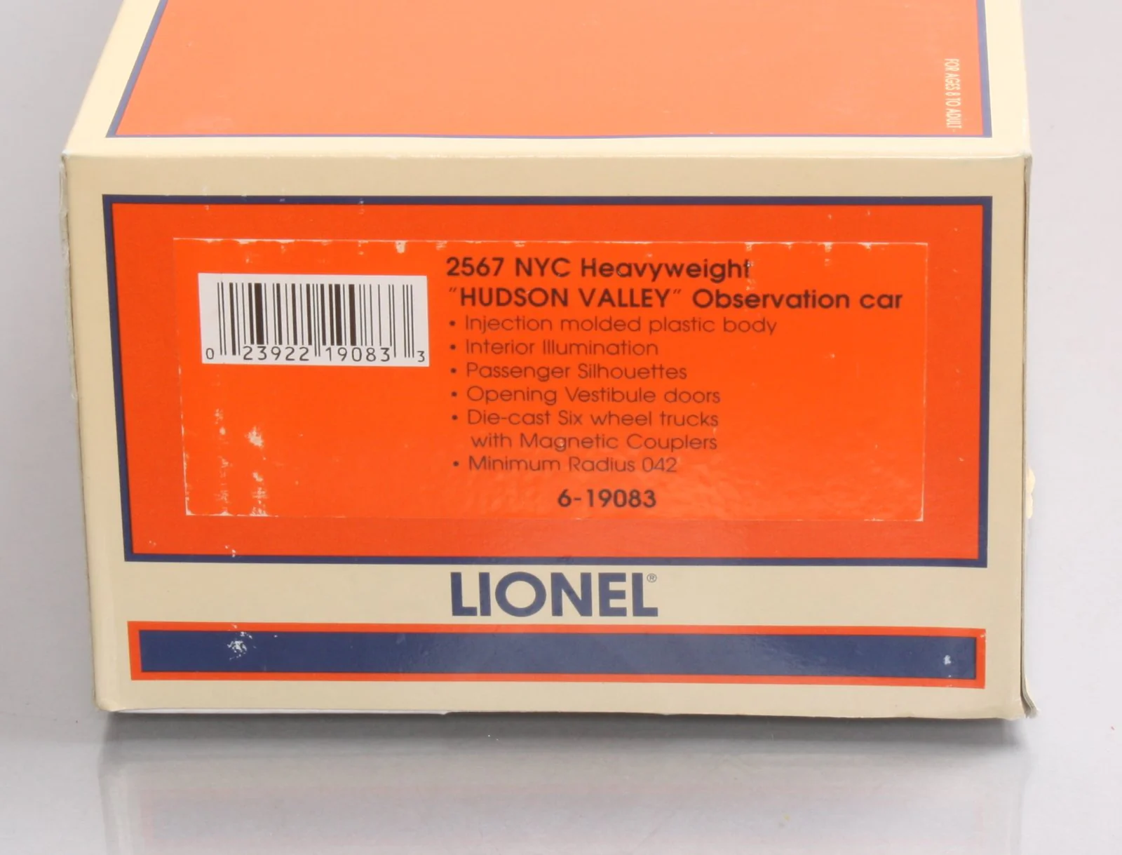 Lionel 6-19083 O Gauge New York Central Hudson Valley 2567 Observation Car LN/Box - Image 10