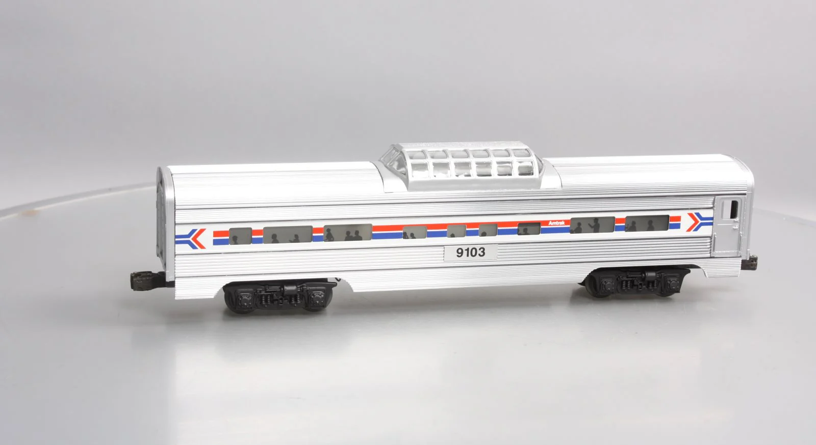 Lionel 6-19103 O Gauge Amtrak Aluminum Vista Dome Passenger Car #9103 EX/Box - Image 6