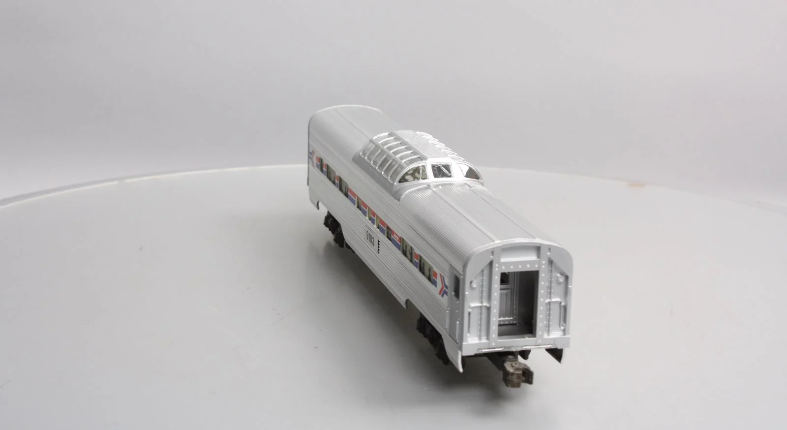Lionel 6-19103 O Gauge Amtrak Aluminum Vista Dome Passenger Car #9103 EX/Box - Image 8