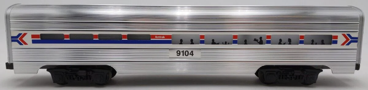 Lionel 6-19104 O Gauge Amtrak Aluminum Dining Passenger Car #9104 EX/Box - Image 2