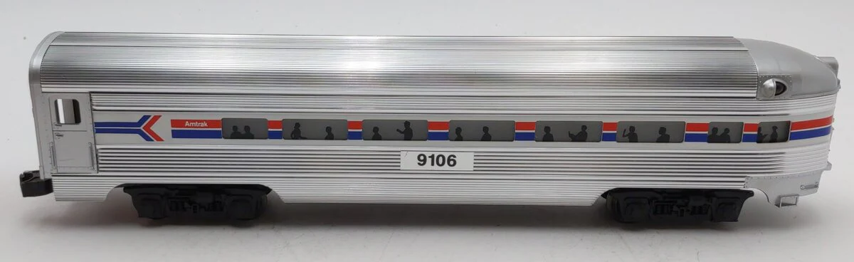 Lionel 6-19106 O Gauge Amtrak Aluminum Observation Passenger Car #9106 LN/Box - Image 2