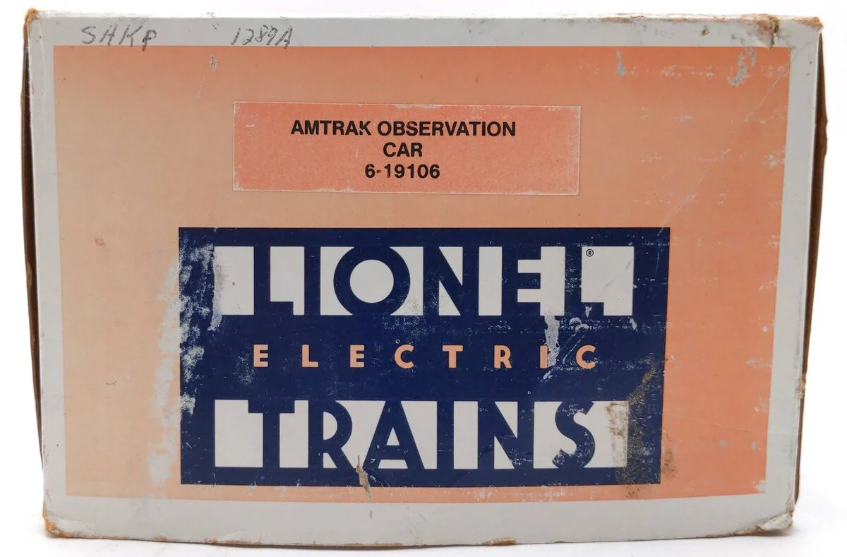 Lionel 6-19106 O Gauge Amtrak Aluminum Observation Passenger Car #9106 LN/Box - Image 5