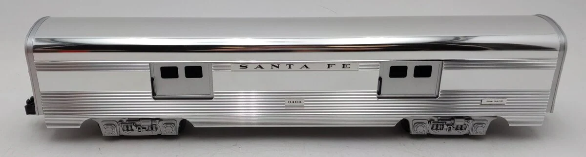 Lionel 6-19109 O Gauge Santa Fe Aluminum Baggage Car #3400 EX/Box - Image 2