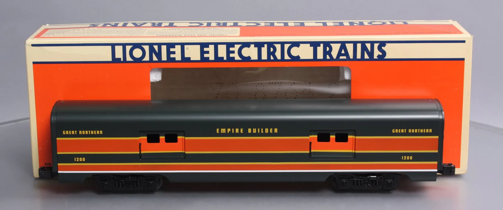 Lionel 6-19116 O Great Northern Aluminum Baggage Car #1200 LN/Box