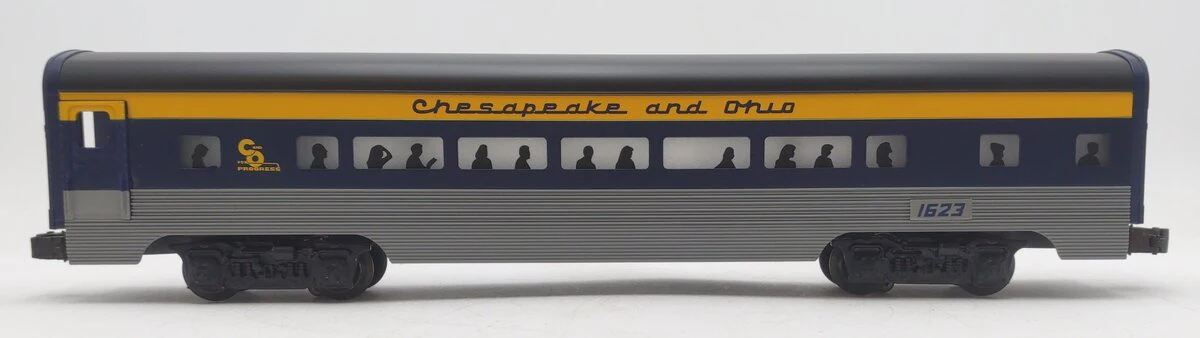 Lionel 6-19146 O Gauge Chesapeake & Ohio Aluminum Passenger Car #1623 LN - Image 2