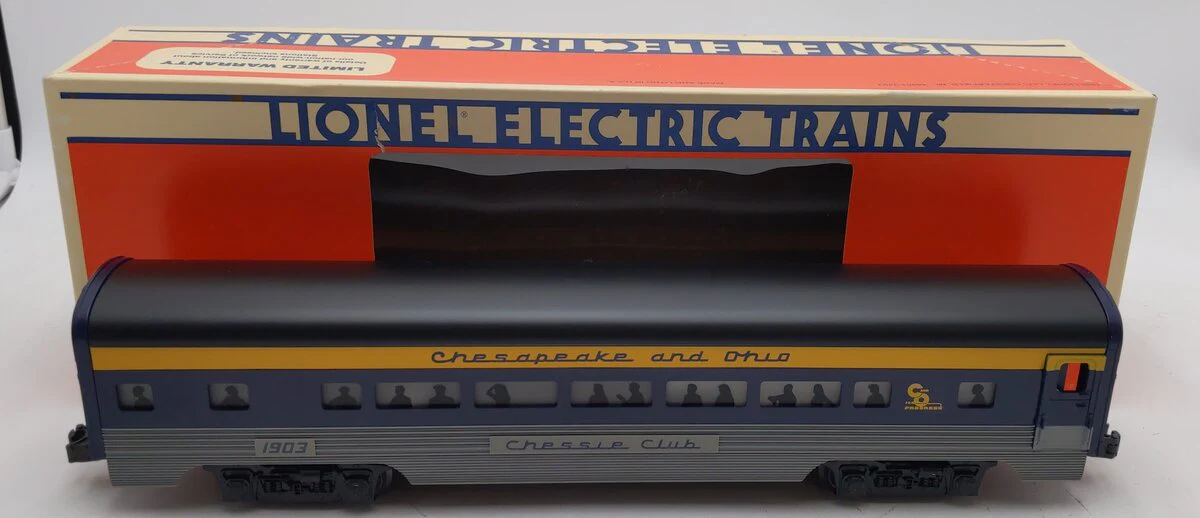 Lionel 6-19148 O Chesapeake & Ohio Aluminum "Chessie Club" Passenger Car #1903 EX/Box