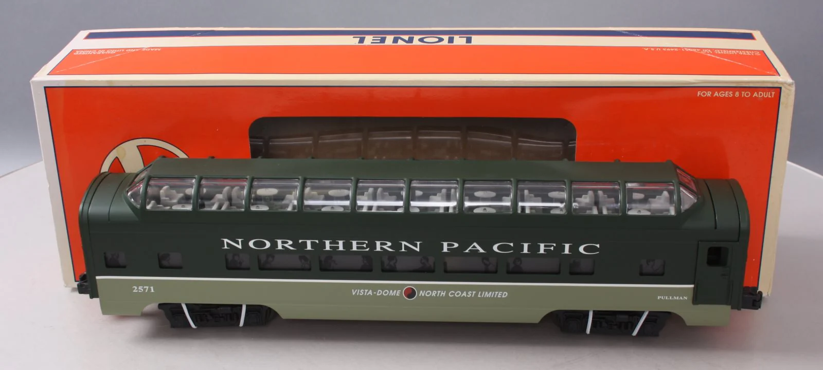 Lionel 6-19168 O Gauge Northern Pacific Full Vista Dome Coach NIB