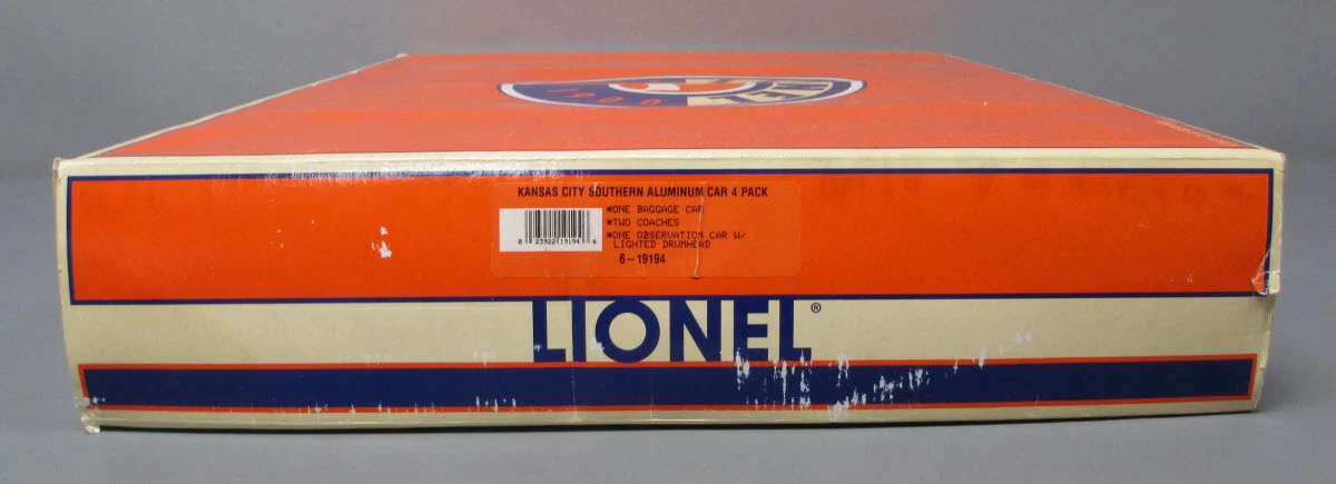 Lionel 6-19194 O Gauge KCS Aluminum 4-Car Passenger Set EX/Box - Image 5