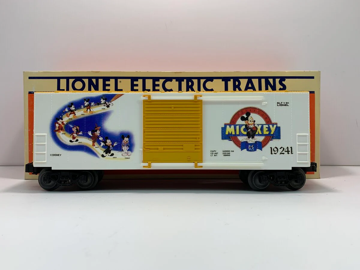 Lionel 6-19241 O Gauge Disney Mickey Mouse Hi Cube Boxcar #19241 LN/Box