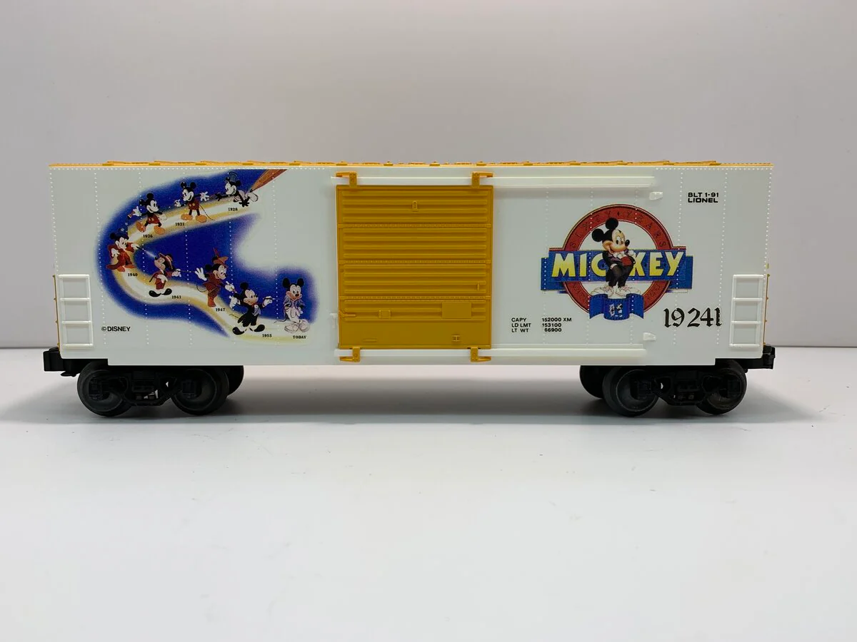 Lionel 6-19241 O Gauge Disney Mickey Mouse Hi Cube Boxcar #19241 LN/Box - Image 2
