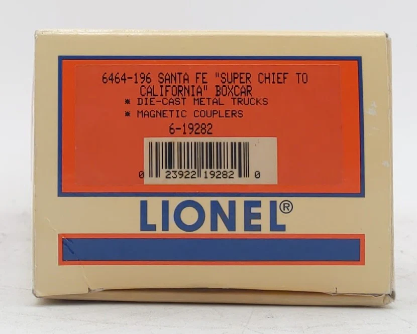 Lionel 6-19282 O Gauge Santa Fe "Super Chief to California" 6464 Boxcar #196 EX/Box - Image 5