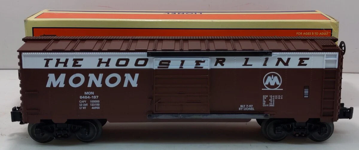 Lionel 6-19289 O Gauge Monon Hoosier Line 6464 Boxcar #6464-197 LN/Box