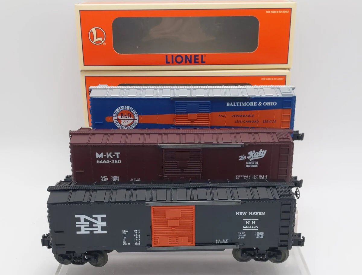 Lionel 6-19292 O Gauge B&O 6464 Boxcar Series Vl (Set of 3) EX/Box