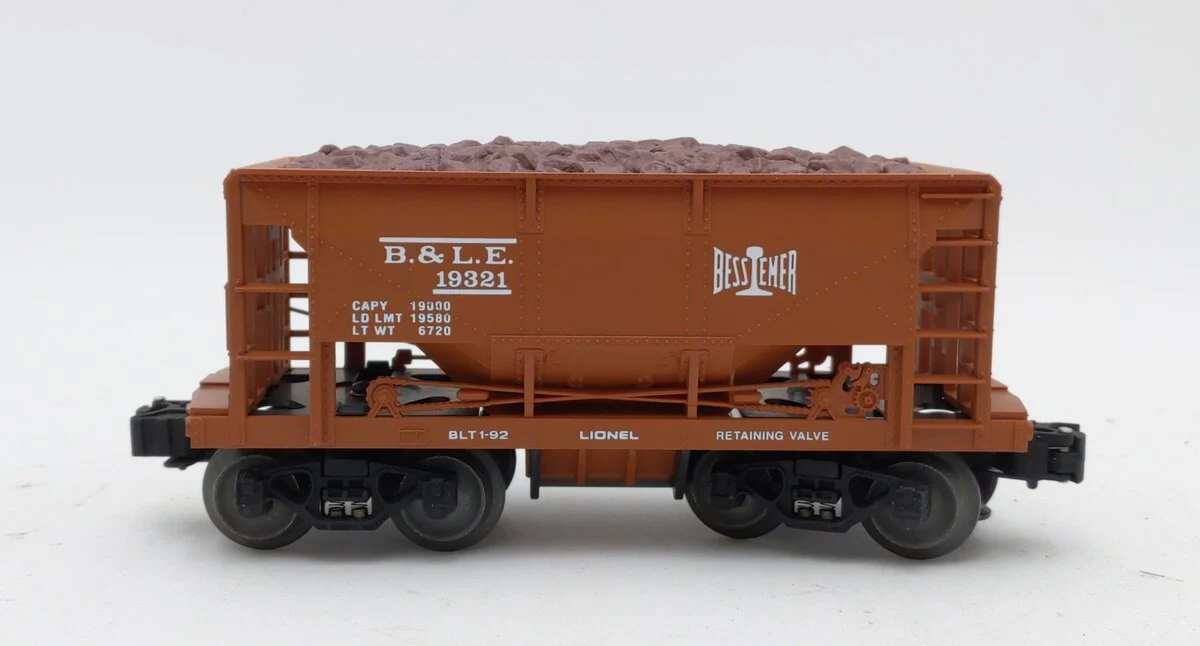 Lionel 6-19321 O Scale Bessemer & Lake Erie Weathered Ore Car w/Load LN/Box - Image 2