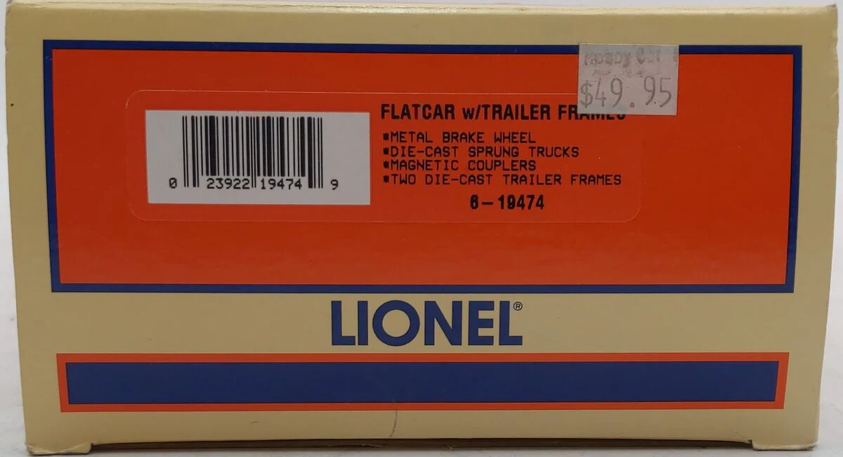 Lionel 6-19474 O Louisville & Nashville Flatcar W/Trailer Frames LN/Box - Image 6