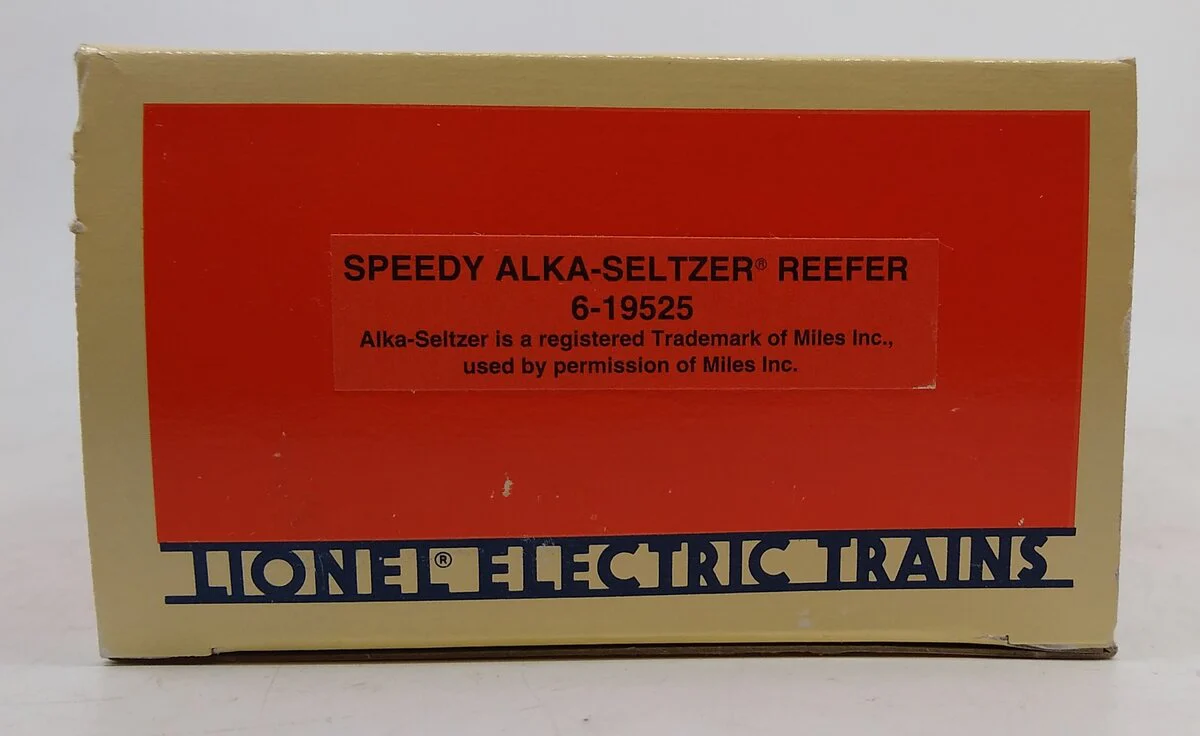 Lionel 6-19525 O Gauge Speedy Alka-Seltzer Billboard Reefer NIB - Image 4