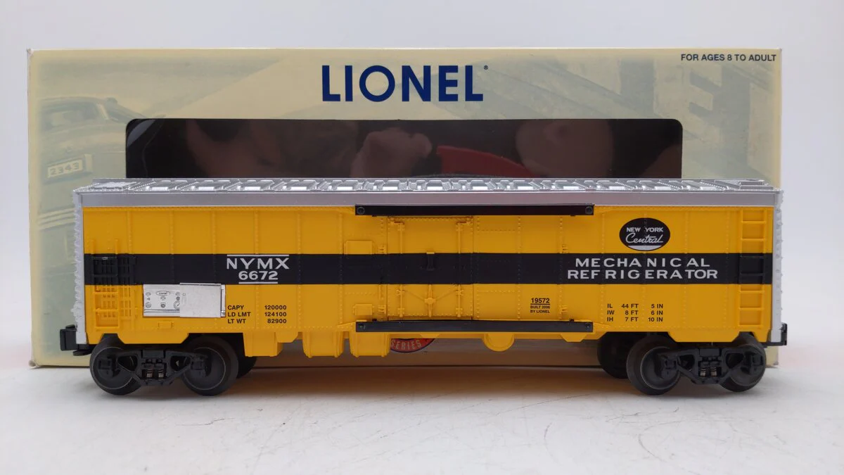 Lionel 6-19572 O Gauge Archive Collection PWC New York Central Reefer #6672 LN/Box