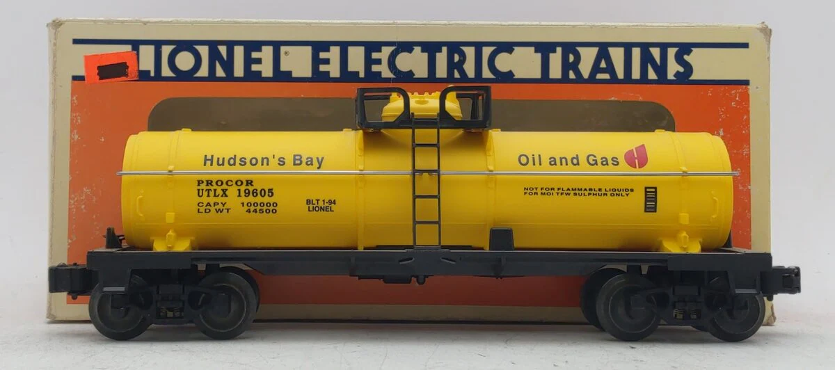Lionel 6-19605 O Gauge Hudson Bay Single Dome Tank Car LN/Box