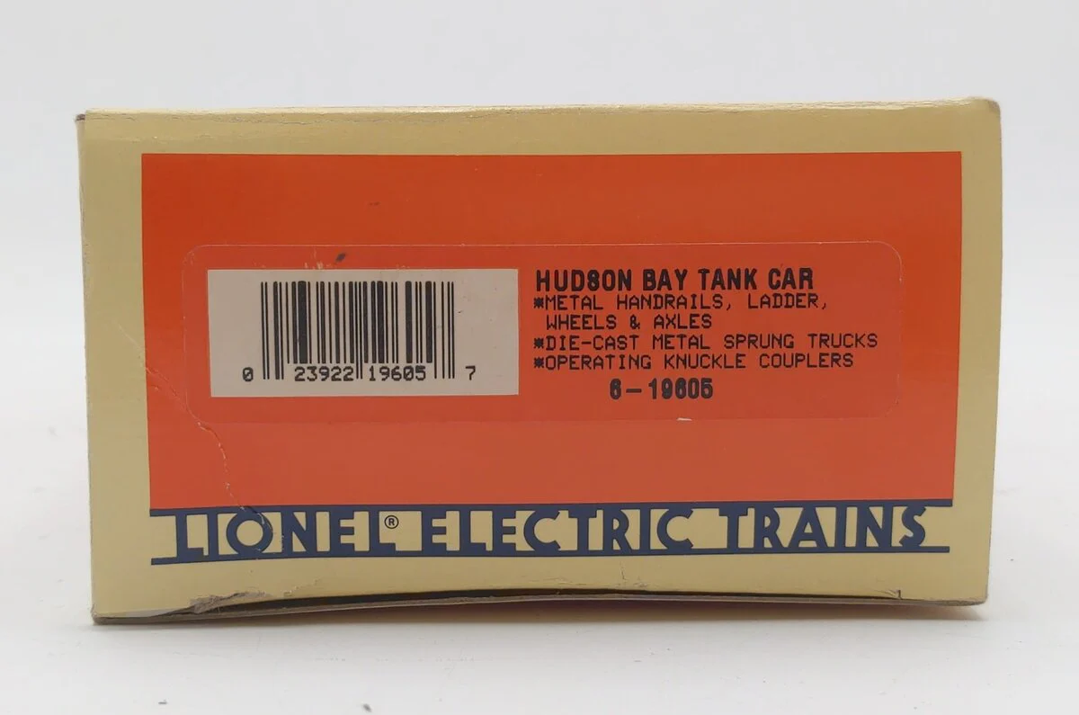 Lionel 6-19605 O Gauge Hudson Bay Single Dome Tank Car VG/Box - Image 5