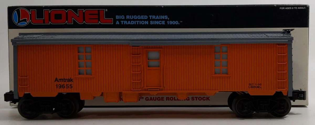 Lionel 6-19655 O Gauge Amtrak Tool Car with Lighted Interior NIB