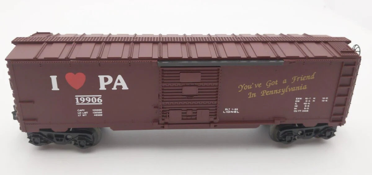 Lionel 6-19906 O Gauge I Love Pennsylvania Boxcar LN/Box - Image 2