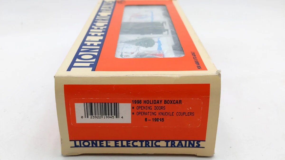 Lionel 6-19945 O Gauge Christmas 1996 Holiday Boxcar LN/Box - Image 6