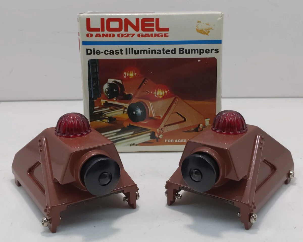 Lionel 6-2283 O and 027 Scale Die-Cast Illuminated Bumpers (Set of 2) LN/Box - Image 7