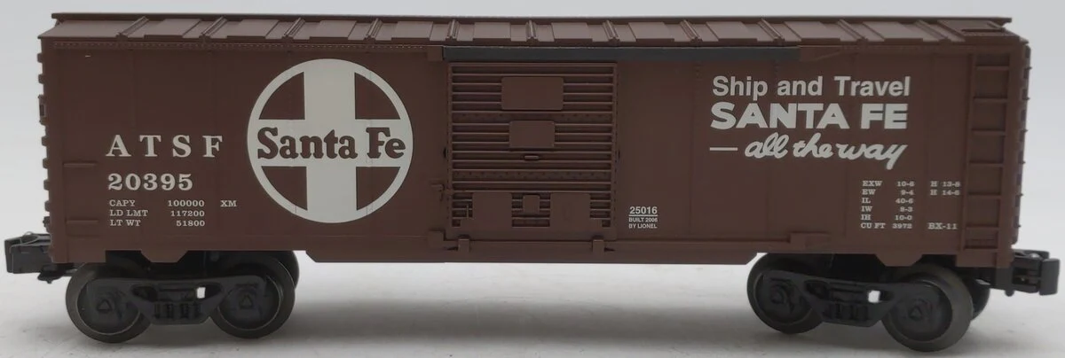 Lionel 6-25016 O Gauge Santa Fe Boxcar #20395 LN/Box - Image 2