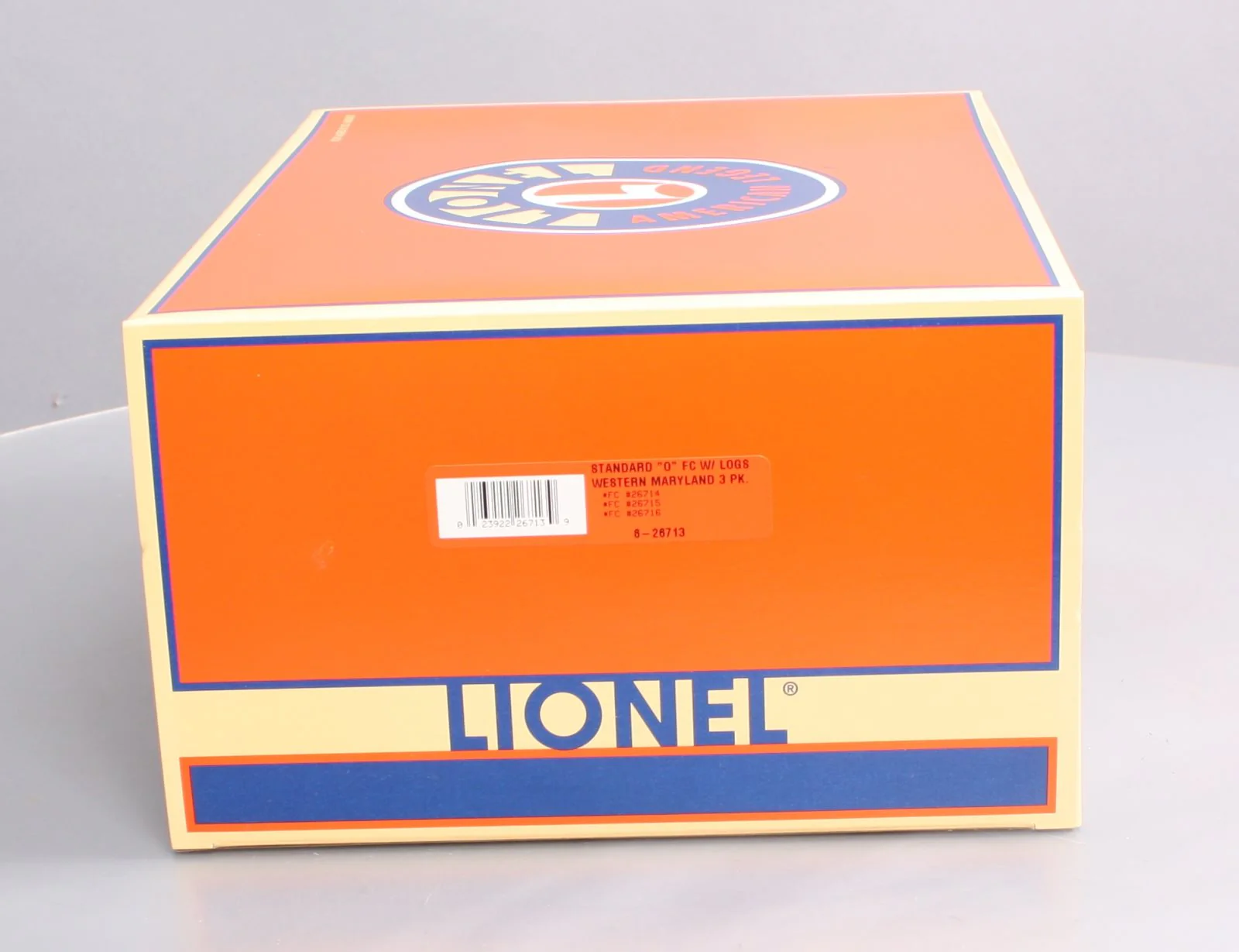 Lionel 6-26713 O Gauge Western Maryland 3-Car Standard Flatcars w/Log Loads Set MT/Box - Image 4