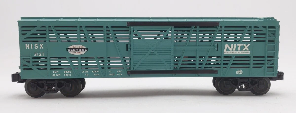 Lionel 6-26795 O Gauge New York Central Stock Car w/Cattle Sounds LN/Box - Image 2