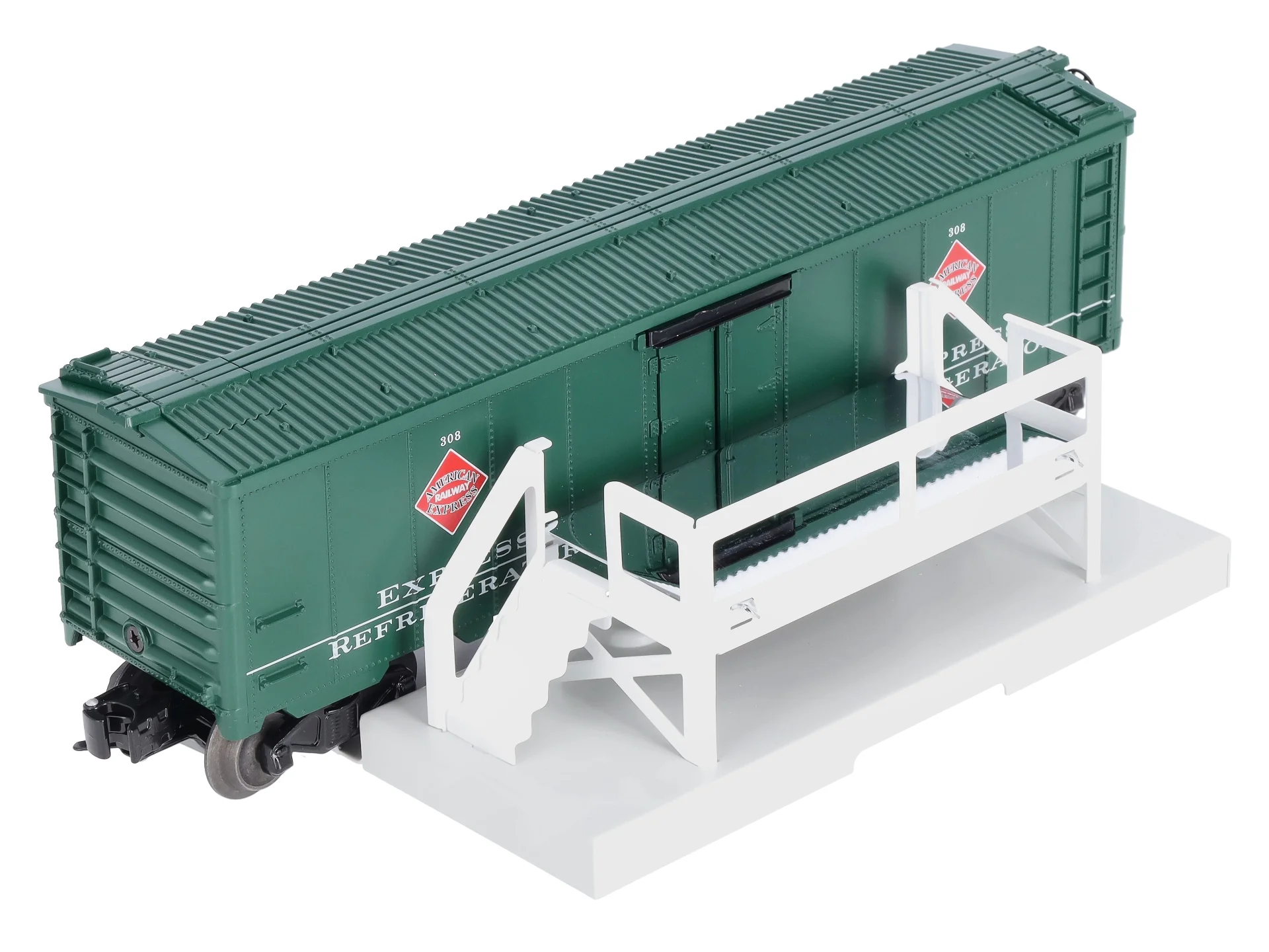 Lionel 6-26863 O Gauge American Railway Express Operating Milk Car #308 LN/Box - Image 4