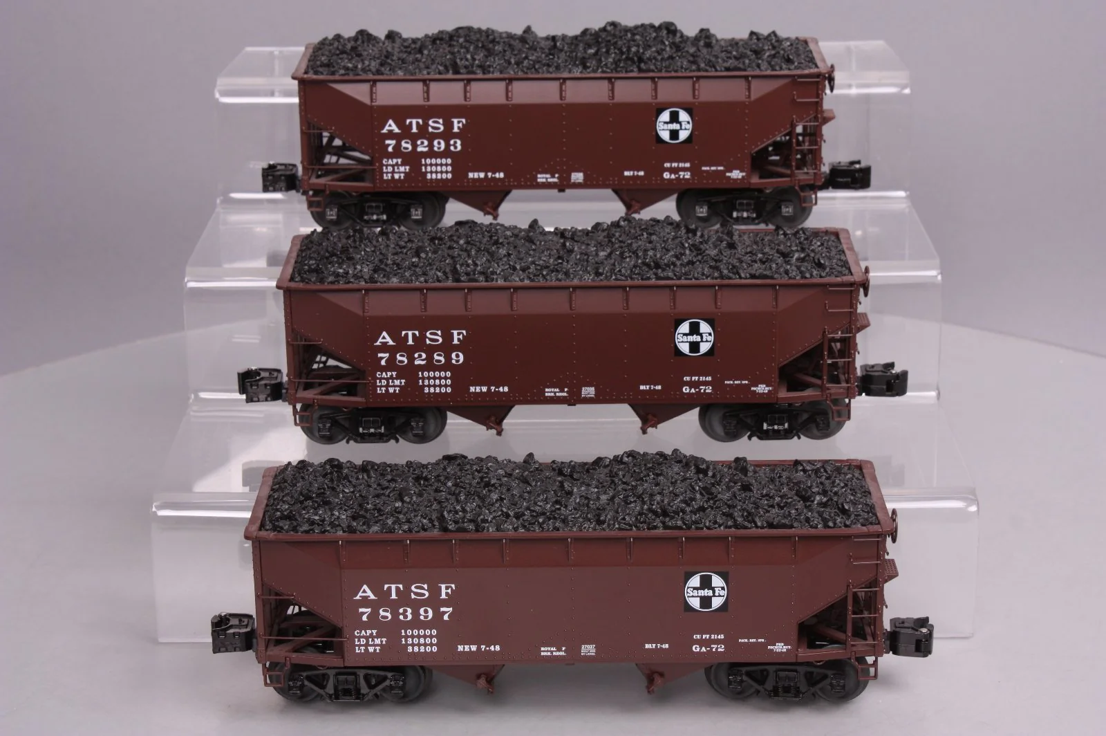 Lionel 6-27029 O AT&SF 3-Car Hopper Set MT/Box - Image 2
