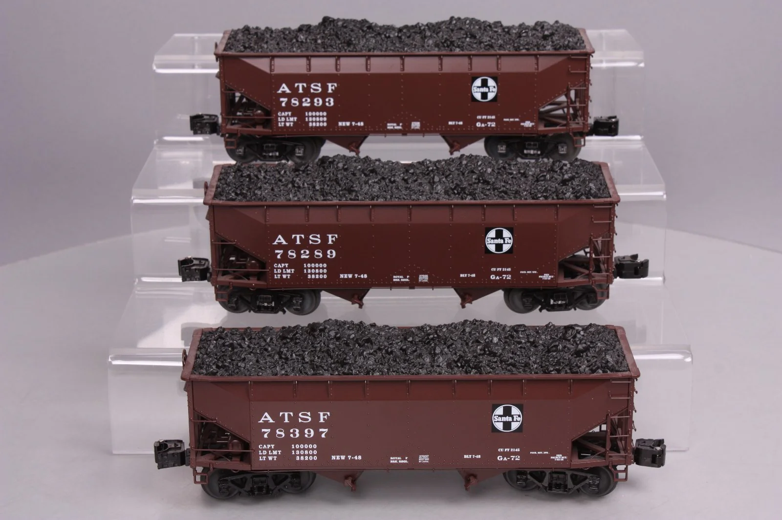 Lionel 6-27029 O AT&SF 3-Car Hopper Set MT/Box - Image 3