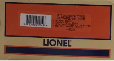 Lionel 6-29234 O Gauge Conrail Overstamp Erie Boxcar 6464-698 LN/Box - Image 10